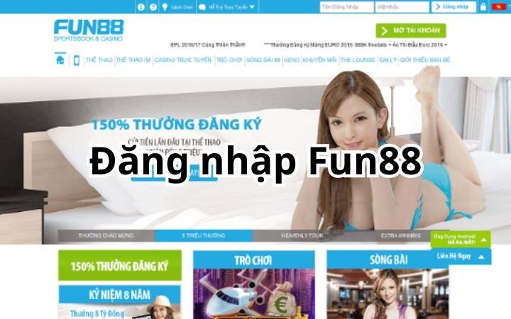 Đăng nhập Fun88 – Quy trình truy cập nhà cái cực chuẩn